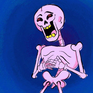 laughing,skeleton,chistosos,funny gif,humorous,hahaha,that was humerus,funny,lol,puns,punny