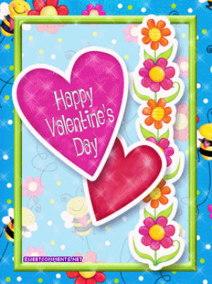 valentines,happy,page,day,images,pictures,graphics,comments,bee,bees,glitters