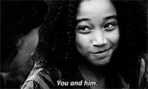 jennifer lawrence,the hunger games,thg,amandla stenberg,im rue