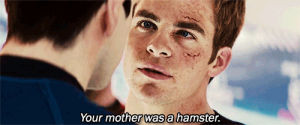 your mother was a hamster,monty python and the holy grail,star trek,monty python,captain kirk,mother was a hamster