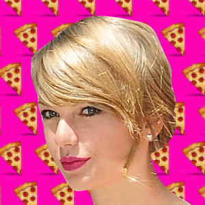 taylor swift,pizza,emoji