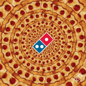 logo,dominos,emoji,hypnotic,food,trippy,pizza,spin,feelings,tasty,greatness,pizza love,gifeelings