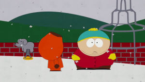 eric cartman,south park,snow,kenny mccormick