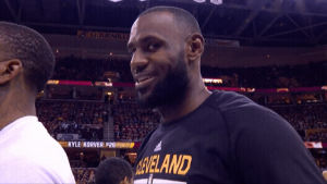 cavs,funny,happy,smile,basketball,nba,smiling,playoffs,lebron james,cleveland cavaliers,nba playoffs,blooper,cavaliers,2017 nba playoffs,eastern conference finals,conference finals
