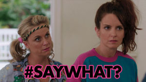 say what,tina fey,funny,huh,movie,film,comedy,amy poehler,confused,sisters,sisters movie,you can see them both