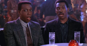 speechless,eddie murphy,arsenio hall,shocked,confession,stunned,coming to america