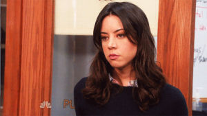 aubrey plaza,tv,angry,parks and recreation,april ludgate