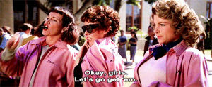 pink ladies,grease,rizzo,tv,animation,movie,movies,show,pink,graphics,graphic,media,shows