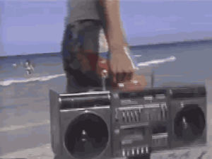 80s,radio,boombox,1985,party,beach,florida,spring break,fort lauderdale