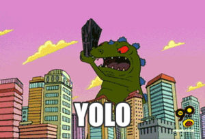 reptar,angry,mad,yolo,rugrats,hitting,buildings