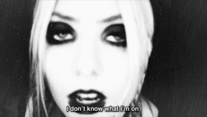 my medicine,confused,singing,taylor momsen,the pretty reckless,i dont know what im on