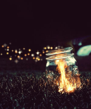 cinemagraph,fire,jar