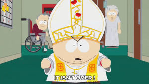 falling,angry,eric cartman,pope