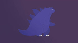 2d,dino,animation,illustration,monster,godzilla,purple,vector,barney,t rex