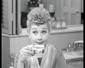 i love lucy,romance,valentines day,lucille ball,lucy,television,black and white,comedy,classic tv,sips tea,valentines card,lucy and desi,conversation hearts