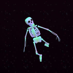stars,floating,space,skeleton