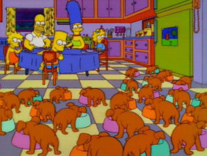 dog,animals,animal,dogs,puppy,eating,puppies,feast,simpsons