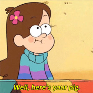 gravity falls,mabel pines,waddles,the time travelers pig