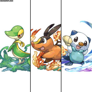 pikachu and unova starters « Pokémon Fanart