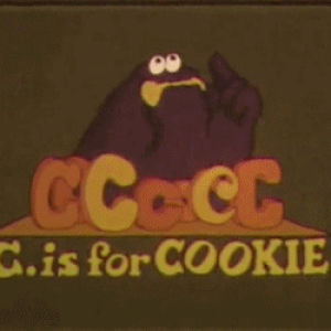 cookie monster,c is for cookie,cookie,animation,advertising,muppets,sesame street,oscar the grouch,over and under and through