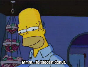 forbidden doughnut,doughnut,homer simpson,food,eating,eat,donut,forbidden donut,simpsons