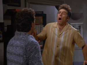 no way,freak out,cosmo kramer,oh no,freaking out,shocked,seinfeld,michael richards