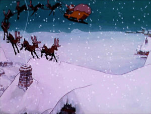 christmas,animation,santa claus,reindeer,film,silly symphonies,the night before christmas,disney,vintage,cartoon,1933