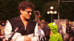 kermit the frog,interview,johnny depp,the muppets