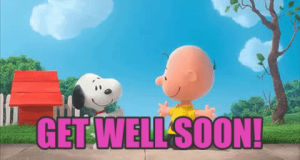 feel better,get well,snoopy,charlie brown