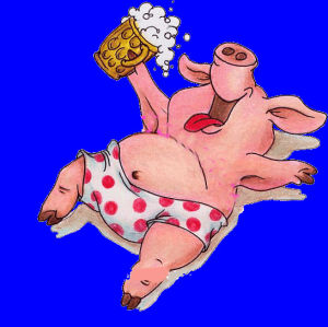 swine,relaxing,transparent,party,drinking,beer,drink,piggy,art design