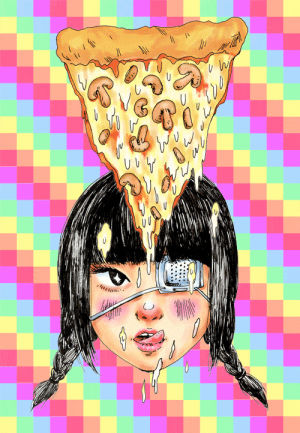 pizza,food,color,wallpaper,japan girl