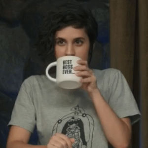 coffee,burch,reaction,happy,dungeons and dragons,dnd,dungeons,critrole,critical role,percy,ashly,dren,coffee addict,dd