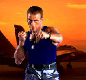 jean claude van damme,guile,street fighter the movie,video game