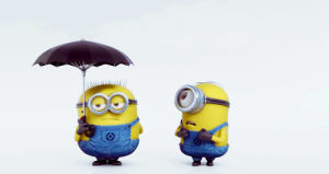 umbrella,happy,blue,minions,despicable me,cutem yellow