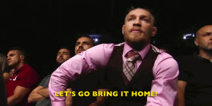 go for it,conor mcgregor,ufc,clapping,applause,ufc 196,encouraging