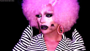 rupauls drag race,drag queen,fierce,raven,music,lovey,hot,pink,grunge,david petruschin,pink wig