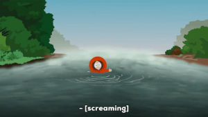 drowning,scared,kenny mccormick,screaming,oh my god