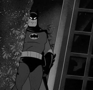 vintage,black and white,cartoon,batman,bw