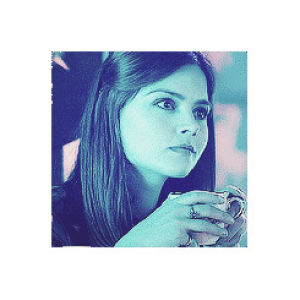 drinking,tv,doctor who,yes,woman,tea,jenna louise coleman,clara oswald,color filter