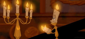 disney,beauty and the beast,candle,candelabra,lumiere,dim,simmer down