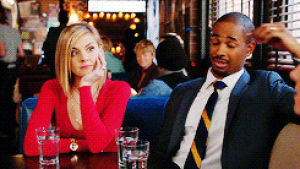 happy endings,brad williams,photoset,damon wayans jr,eliza coupe,otp i love everything about you,the actual perfect couple,this is a photoset about a perfect married couple judging the peasants they surround themselves with