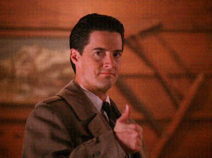 twin peaks,dale cooper,thumbs up,my art,lets rock