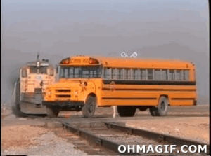 train,crashes,school bus,movies