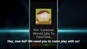 eric cartman,south park,facetime,phone destroyer