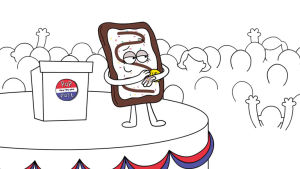 vote,pop tarts,excited,yay,election,debate,campaign,make it rain,election2016,presidential,poptarts,crazygood,popthevote