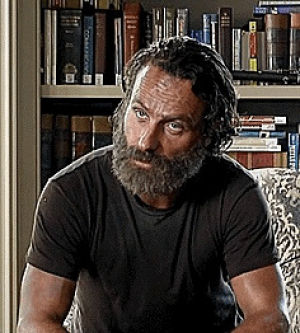 rick grimes,the walking dead,andrew lincoln,twd,love actually,and good riddance,goodbye beard,piercingblue eyes,homeless old man