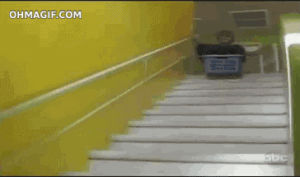 funny,fail,memes,kid,slide,stairs,doing it wrong