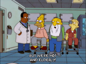 angry,episode 22,season 13,grampa simpson,13x22,jasper beardly,bothered,outraged,dr hibbert