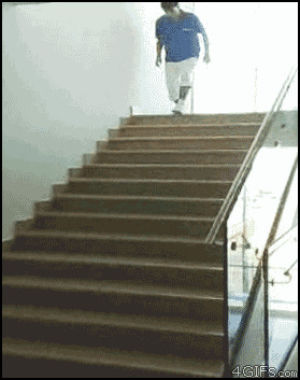 like a boss,stairs,swag,win,slide,glide