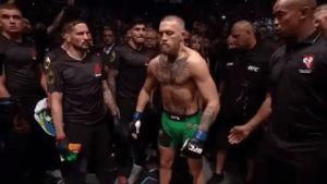 conor mcgregor,entrance,irish,focused,fight,wave,ready,bow,calm,ireland,warm up,ufc 202,the notorious